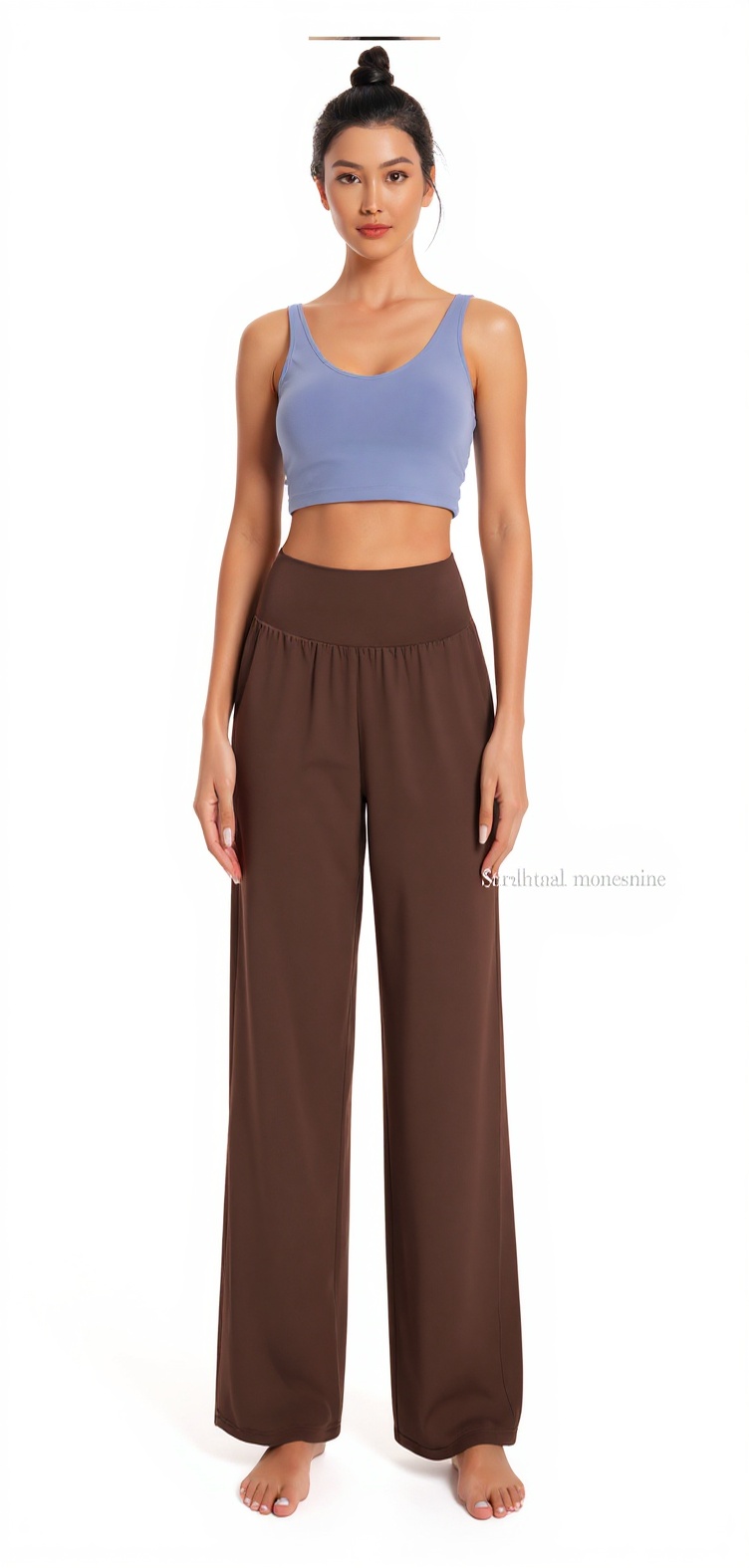 Wide-Leg Yoga Pants in Light Coffee — The Girls Night Edit style look